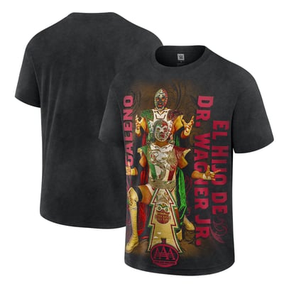 El Hijo de Dr. Wagner Jr. & Galeno AAA Triplemanía 34 Boxy T-Shirt - Black